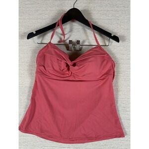Athleta Pink Tankini Top With Bra 36B/C UPF 50+ Underwire Swim Beach Pool Tank